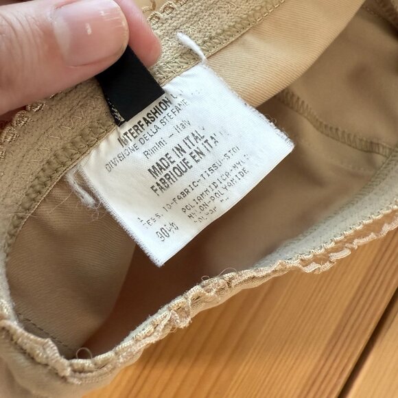 Marithe Francois Girbaud Women's Pants Flared Stretch Y2K Brown Minimalist US 29 - Picture 4 of 8